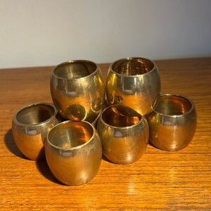 Brass classic simple elegant vintage napkin rings
